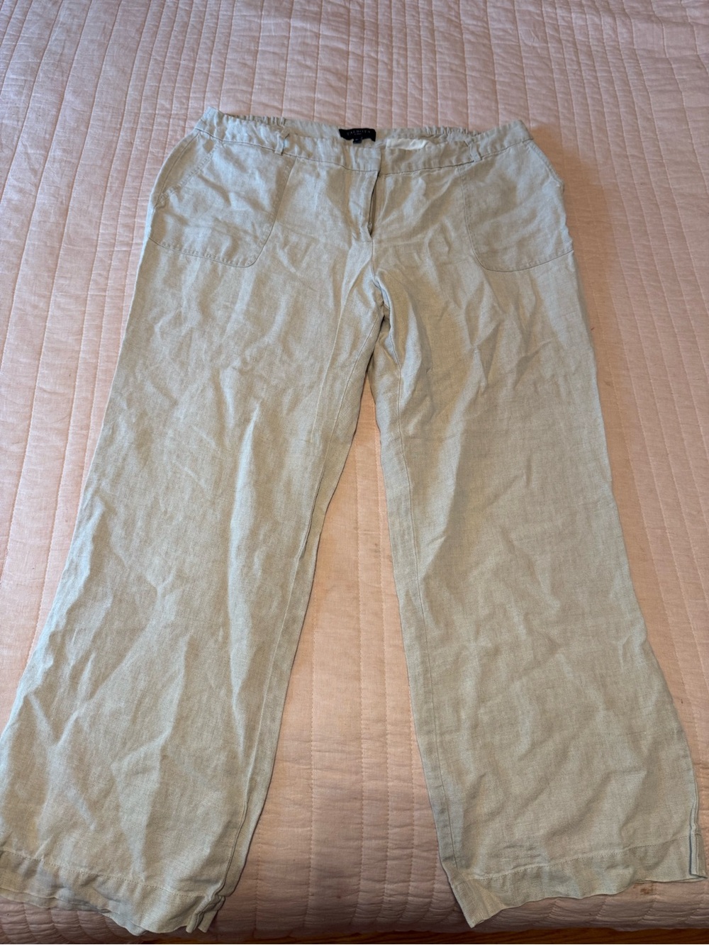 Talbots Beige Linen Pants